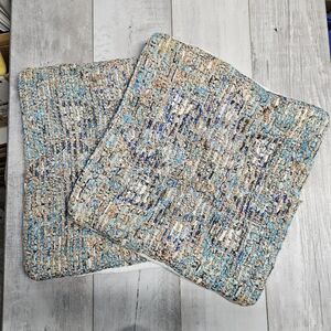 Surya Decorative Pillow Cover Textured Abstract 18x17 Set of 2 Covers Bohemian